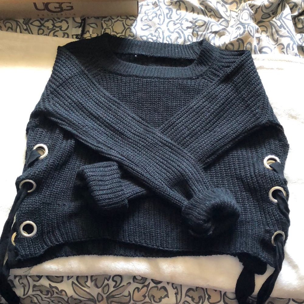 Handmade cropped sweater